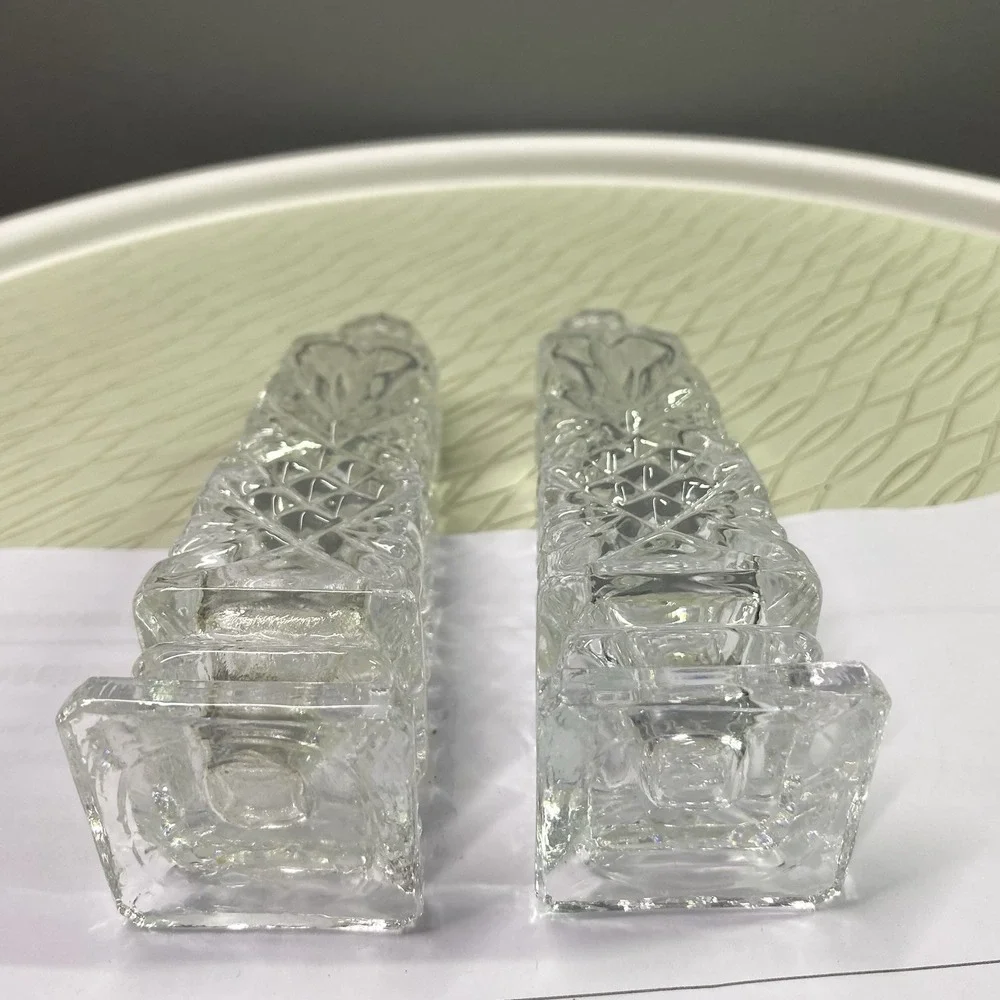 Vintage Hand Made‎ Glass Salt & Pepper Shakers Beautiful 5.5